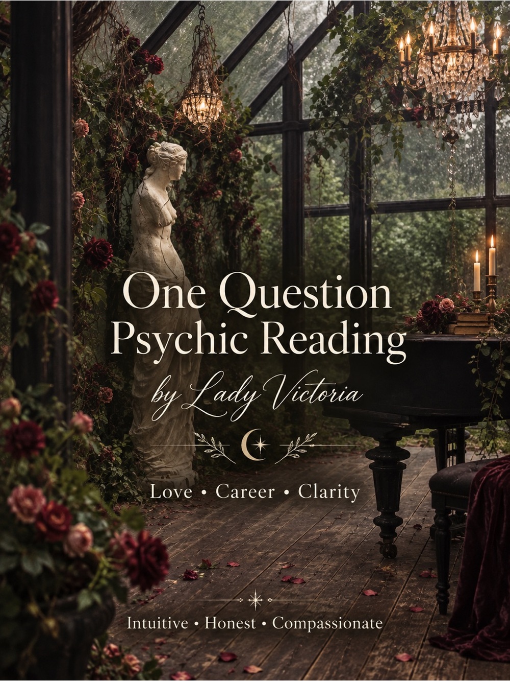 One Question Psychic Tarot Reading Personalized Email Reading + Crystal Gift